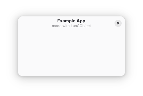 Screenshot of an empty GNOME application window with a minimal top bar