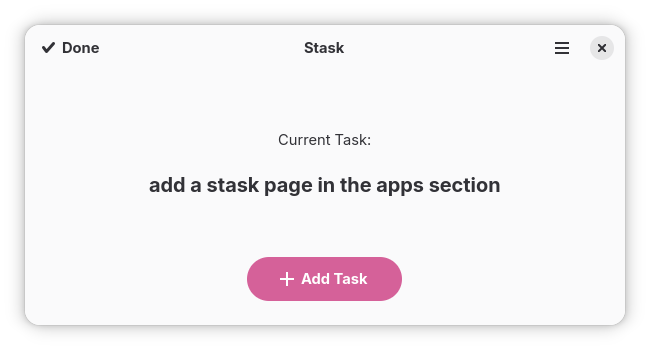 Stask screenshot