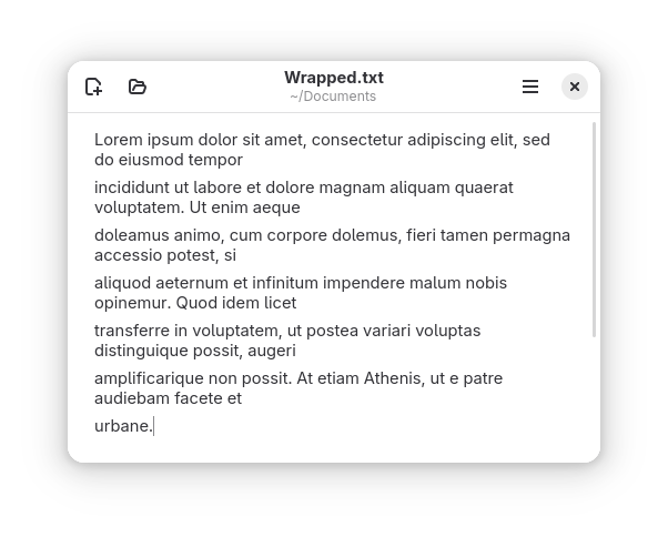 Screenshot of Parchment with a narrower window